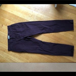 Burgundy Red Chinos, 30W 32L